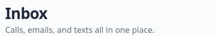 Inbox page header with the Live badge next to the Inbox title