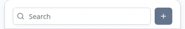 Top of the Inbox conversation list showing the Search field and the plus button used to start a new conversation