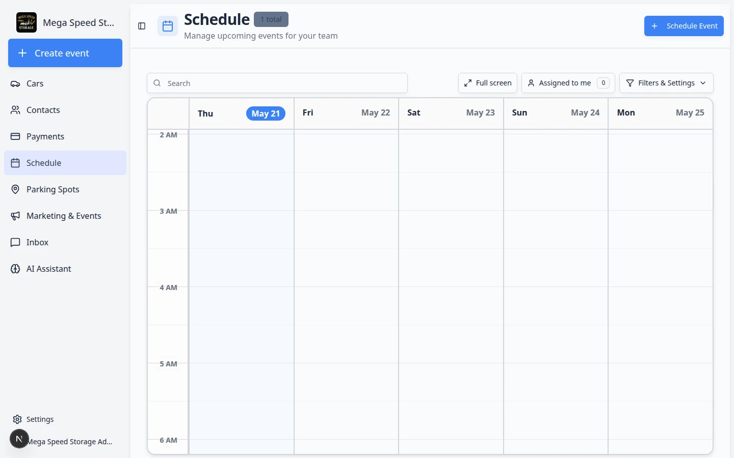 Edit event form scrolled to Cancel or Delete Event section with optional reason field and Cancel Event and Delete Permanently buttons